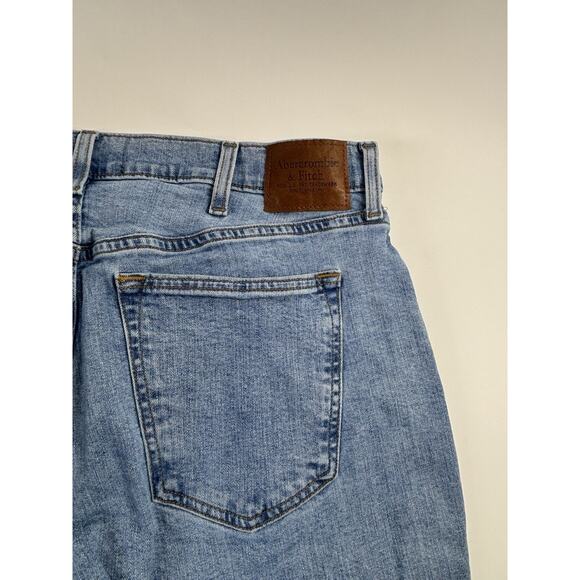 Abercrombie & Fitch Jeans Men's 36X30 Vintage Stretch 90s Straight Light Wash - Picture 7 of 11